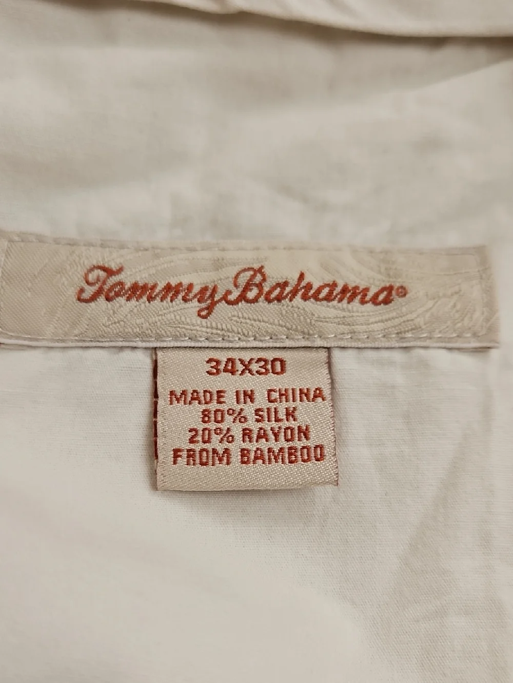 Tommy Bahama Men’s Silk & Bamboo Pleated Trousers 34x30 Tan Khaki